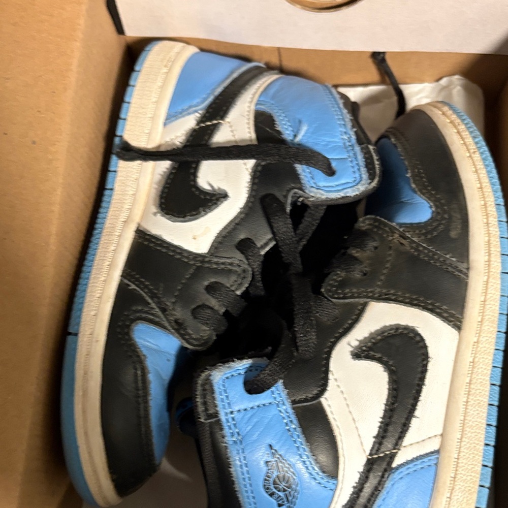 Kids Black and Blue Sneakers